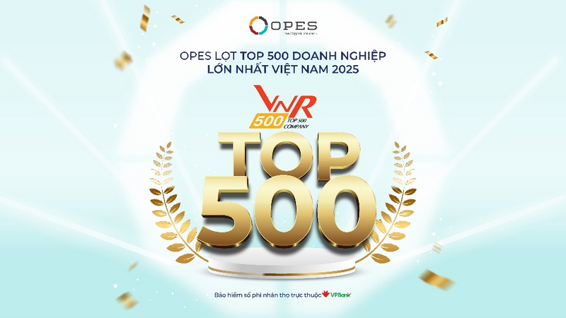 Pelo segundo ano consecutivo, a OPES foi incluída no ranking VNR500, que reúne as maiores empresas e aquelas que mais contribuem para a economia vietnamita.