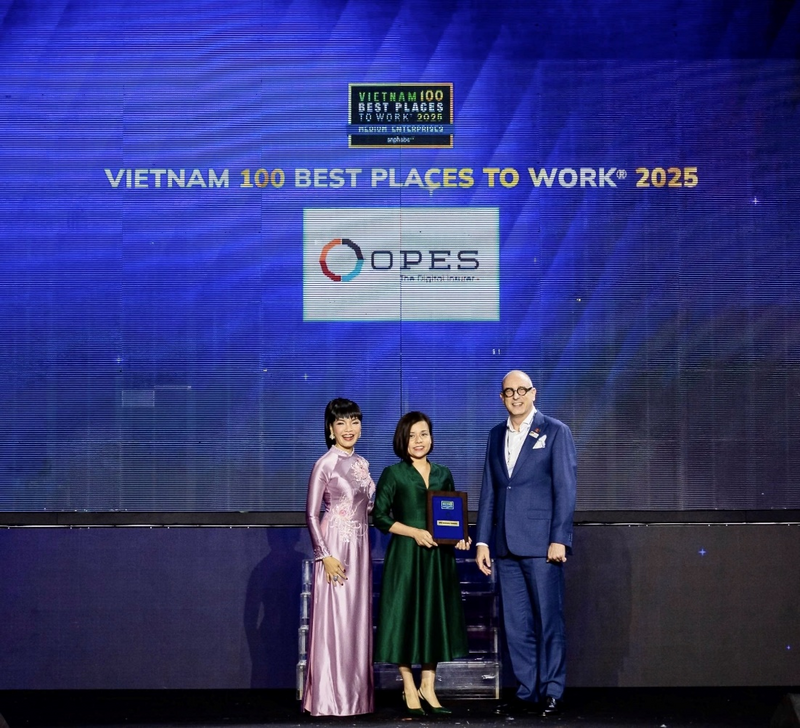 Em novembro de 2025, a OPES recebeu simultaneamente dois prêmios de Melhor Local de Trabalho no Vietnã, comprovando que a estratégia de investimento em recursos humanos trouxe 