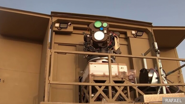 Hệ thống vũ khí laser Iron Beam tham gia thử nghiệm. Ảnh: Defense News
