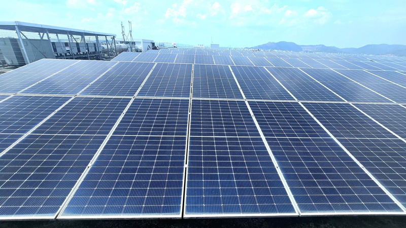 Một dự án năng lượng mặt trời. Ảnh: EVN