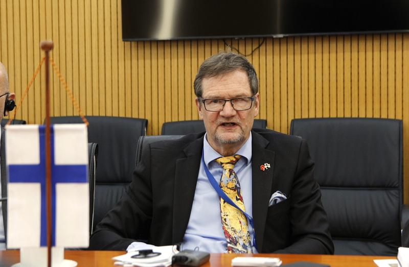 Đại sứ Pekka Voutilainen mong muốn các tổ chức và doanh nghiệp Phần Lan có thể đóng góp tích cực vào các dự án trọng điểm của Việt Nam. Ảnh: Dịch Phong