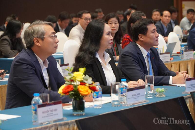 Biträdande minister Nguyen Sinh Nhat Tan och delegater som deltar i forumet. Foto: Minh Trang.