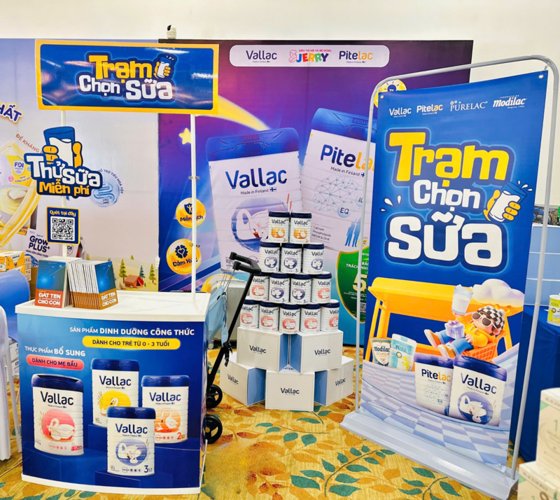Hoạt động ‘’Trạm chọn sữa’’ tại Festival mẹ bầu và em bé Jerry 2025