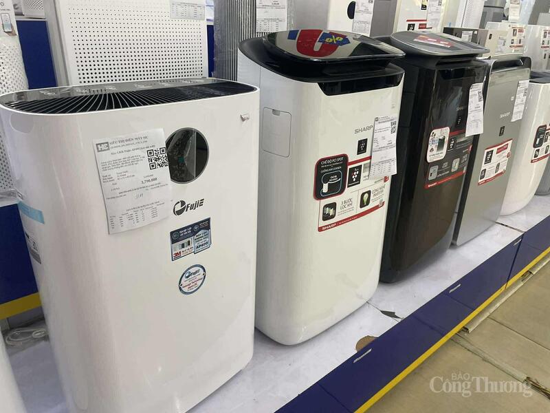 Các loại máy lọc không khí đa dạng các phân khúc.