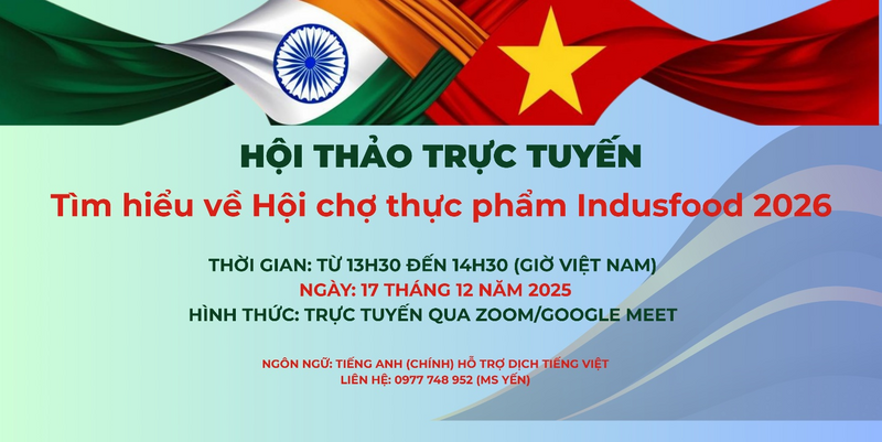 Hội thảo trực tuyến: Tìm hiểu về hội chợ thực phẩm Indusfood 2026 - 1