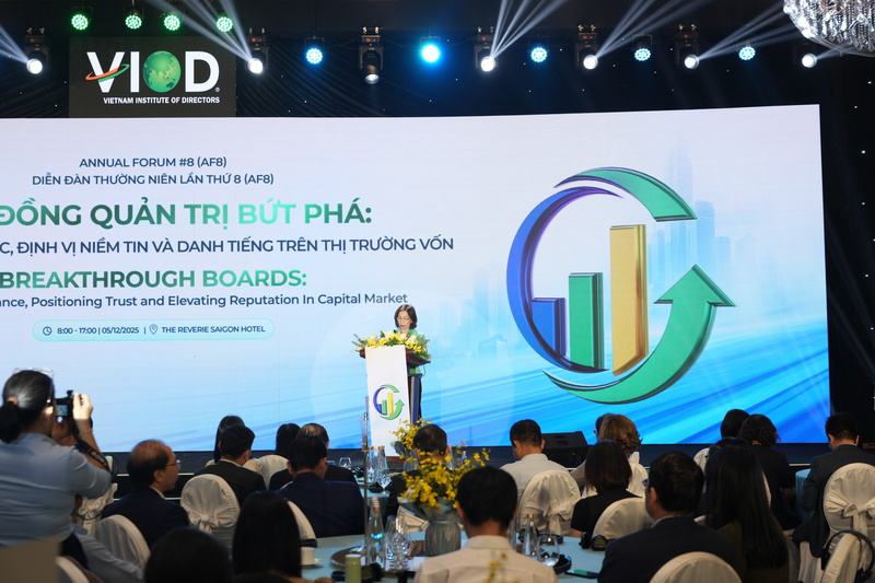 Bà Hà Thu Thanh, Chủ tịch Viện Thành viên Hội đồng Quản trị Việt Nam (VIOD).
