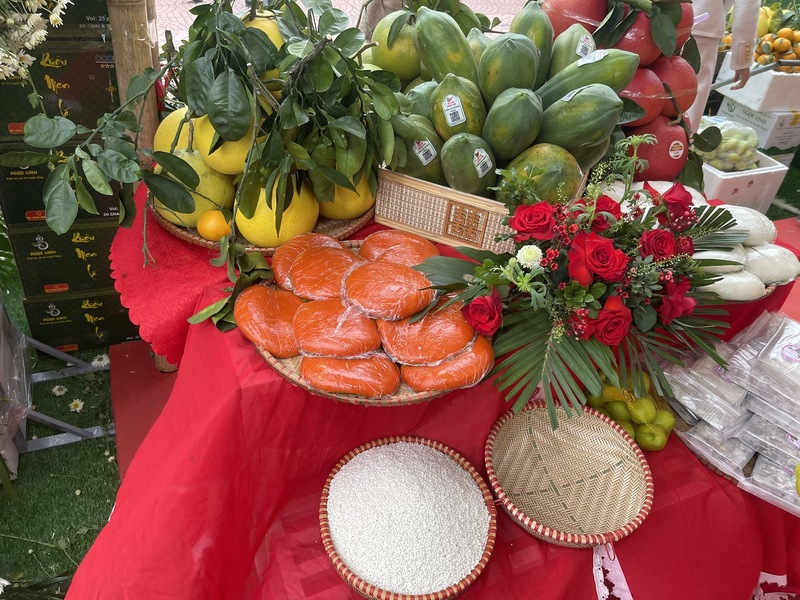 Gạo nếp Biển Động là sản phẩm OCOP đặc trưng của tỉnh Bắc Ninh. Ảnh: Nguyễn Hương