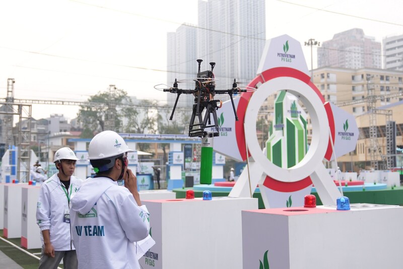 Nhiều giải pháp sáng tạo UAV độc đáo đã được các đội thi trình diễn.