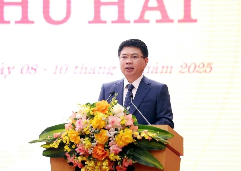 Bí thư Tỉnh ủy Phú Thọ Trương Quốc Huy phát biểu chỉ đạo. Ảnh: CTV