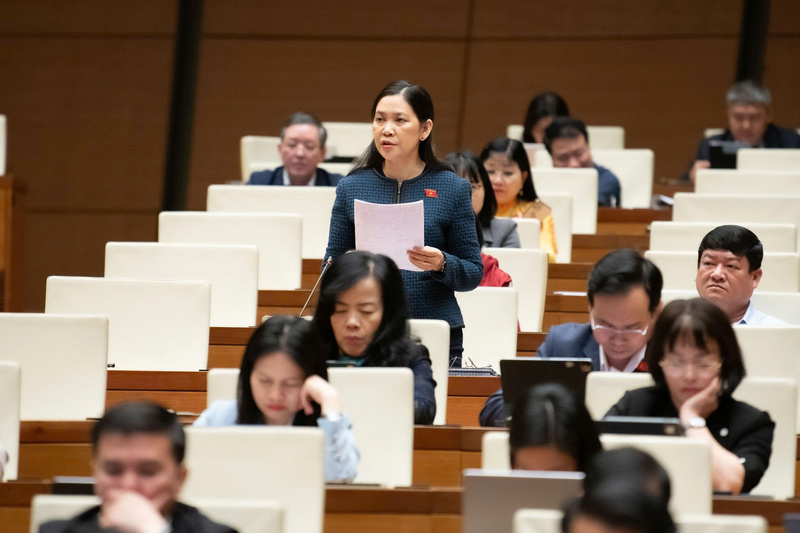 Đại biểu Huỳnh Thị Ánh Sương - đoàn Quảng Ngãi.