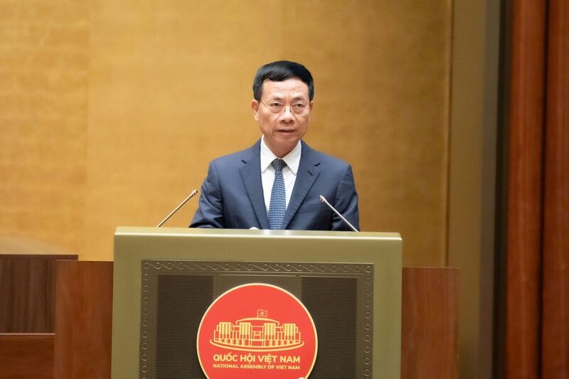 Bộ trưởng Bộ Khoa học và Công nghệ Nguyễn Mạnh Hùng. Ảnh: QH