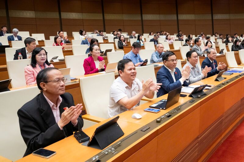 Sáng 10/12, Quốc hội họp phiên toàn thể tại hội trường. Ảnh: QH