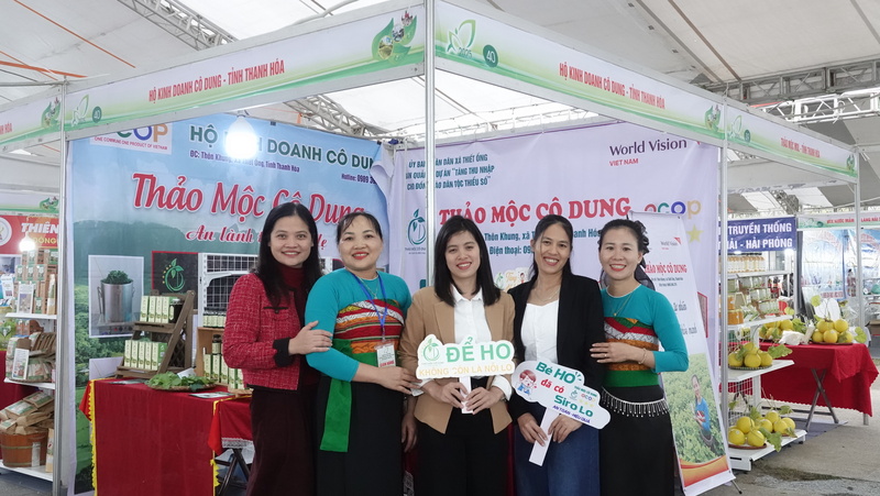 Các sản phẩm của thương hiệu Thảo mộc cô Dung. Ảnh: Quốc Huy