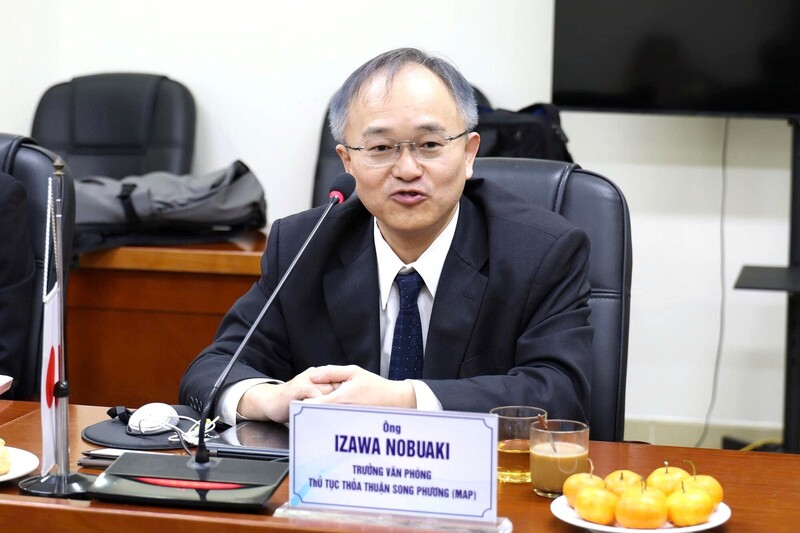 Ông Izawa Nobuaki cho rằng, các hiệp định thuế sẽ từng bước đi đến những giải pháp thực chất, khả thi. Ảnh: MN