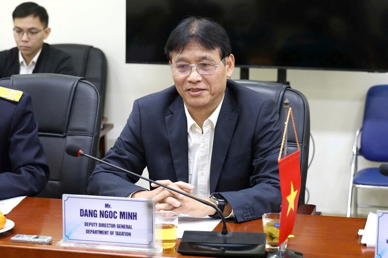 Phó Cục trưởng Đặng Ngọc Minh khẳng định mối quan hệ hợp tác giữa cơ quan thuế hai nước luôn được duy trì chặt chẽ. Ảnh: MN