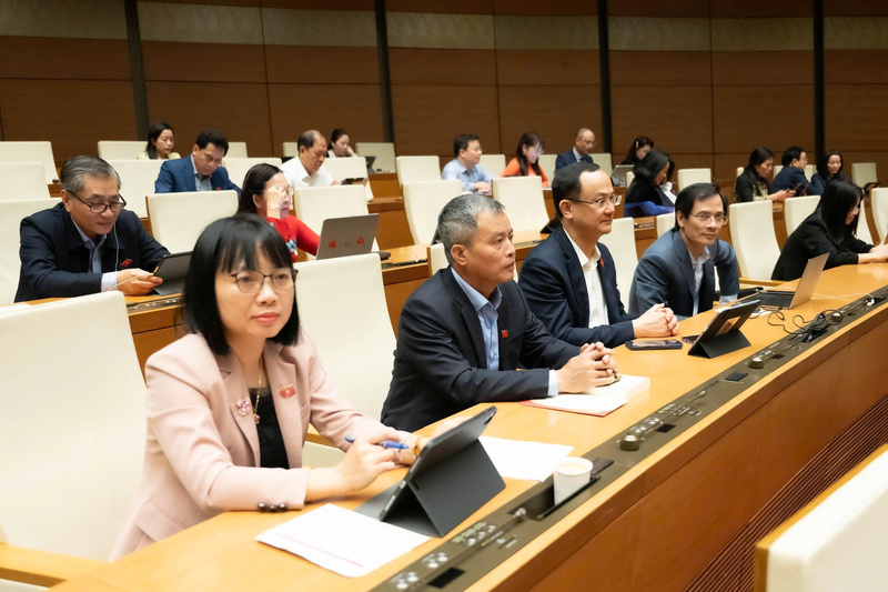 Các đại biểu Quốc hội tham dự phiên họp.