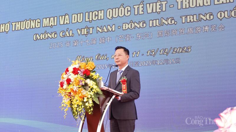 Ông Lê Văn Ánh, Phó Chủ tịch UBND tỉnh Quảng Ninh phát biểu.