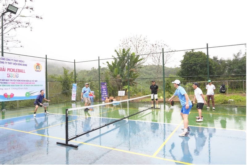 Các vận động viên tranh tài tại giải Pickleball năm 2025.
