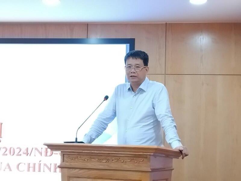 លោក ភួង ម៉ាញ ង៉ុក ប្រធាននាយកដ្ឋានគីមី (ក្រសួងឧស្សាហកម្ម និងពាណិជ្ជកម្ម)។ រូបថត៖ TH