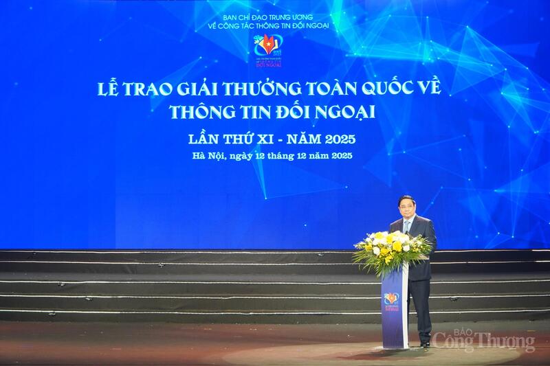 Thủ tướng Chính phủ Phạm Minh Chính phát biểu chỉ đạo tại lễ trao giải. Ảnh: Minh Trang