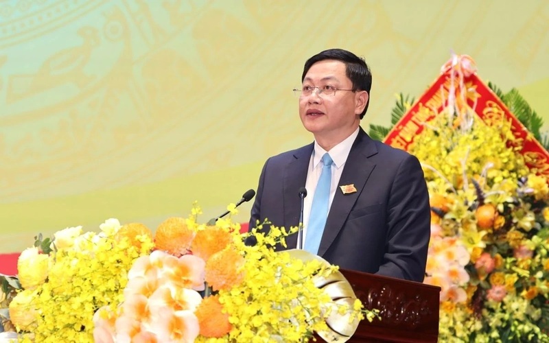 Phó Chủ tịch Thường trực UBND tỉnh Mai Xuân Liêm phát biểu chỉ đạo đại hội. Ảnh: MInh Hằng