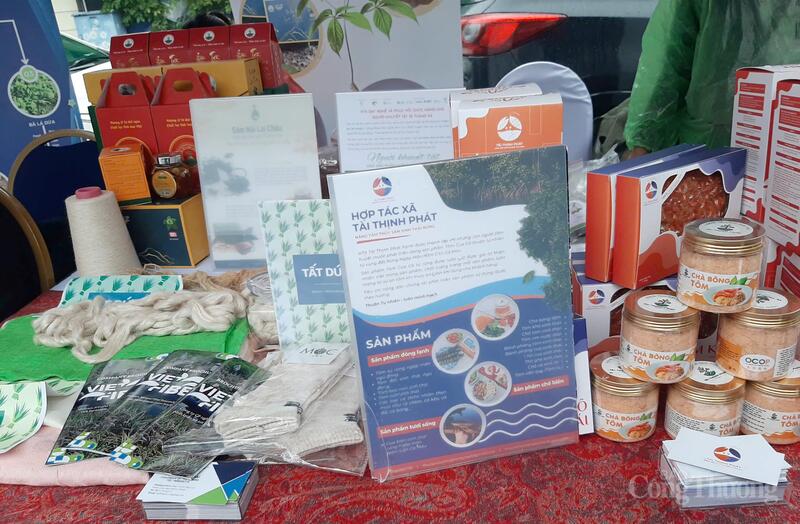 Hợp tác xã Tài Thịnh Phát Farm (Cà Mau) với mô hình nuôi tôm của sinh thái dưới tán rừng ngập mặn; mô hình sinh kế cho phụ nữ địa phương; thị trường chủ lực là nhà hàng và siêu thị cao cấp. Ảnh: N.H