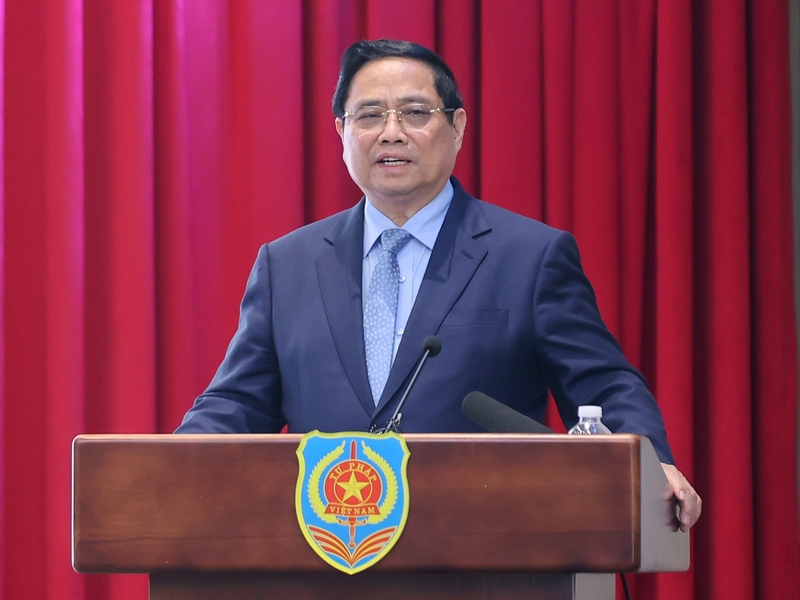 Thủ tướng Phạm Minh Chính phát biểu chỉ đạo. Ảnh: VGP/Nhật Bắc