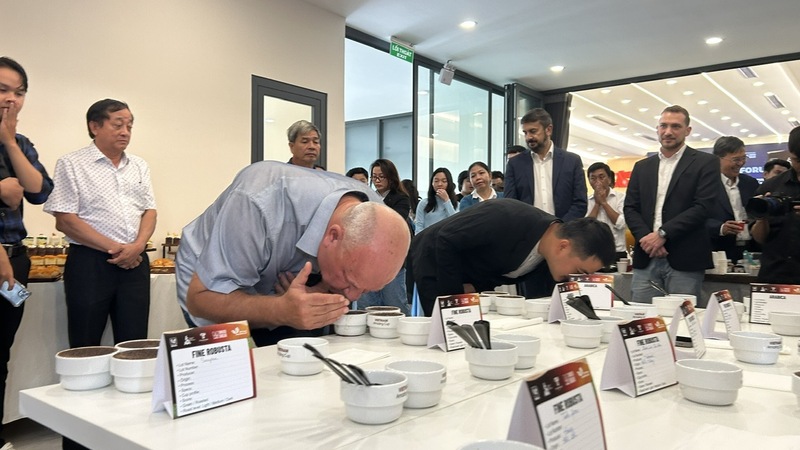 Chuyên gia nước ngoài đánh giá cao về hương vị cà phê đặc sản Việt Nam Robusta. Ảnh: Vũ Long