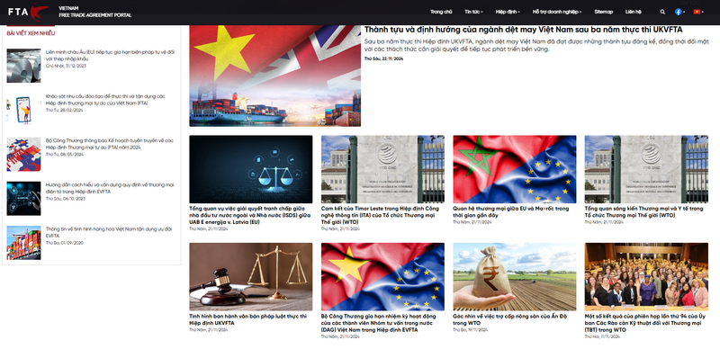 Không chỉ cung cấp thông tin, FTAP còn là nơi kết nối các chủ thể tham gia các hiệp định thương mại tự do ở cả trong và ngoài nước