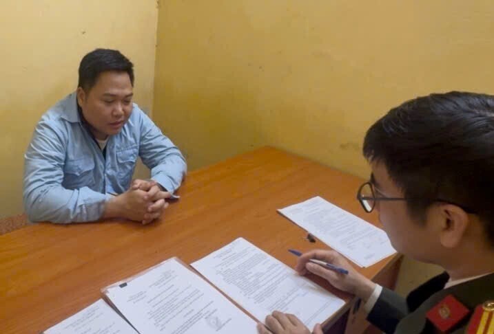 Bị can Nguyễn Văn Sáng. Ảnh: Công an TP. Hà Nội.