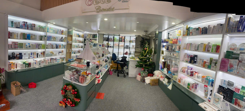 Cửa hàng của hộ kinh doanh mỹ phẩm TETE. Ảnh: Trọng Phong