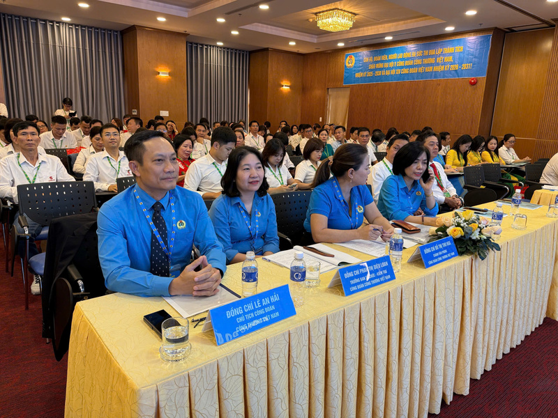 Chủ tịch Công đoàn Công Thương Việt Nam Lê An Hải tham dự Đại hội Công đoàn SABECO lần thứ V, nhiệm kỳ 2025-2030.