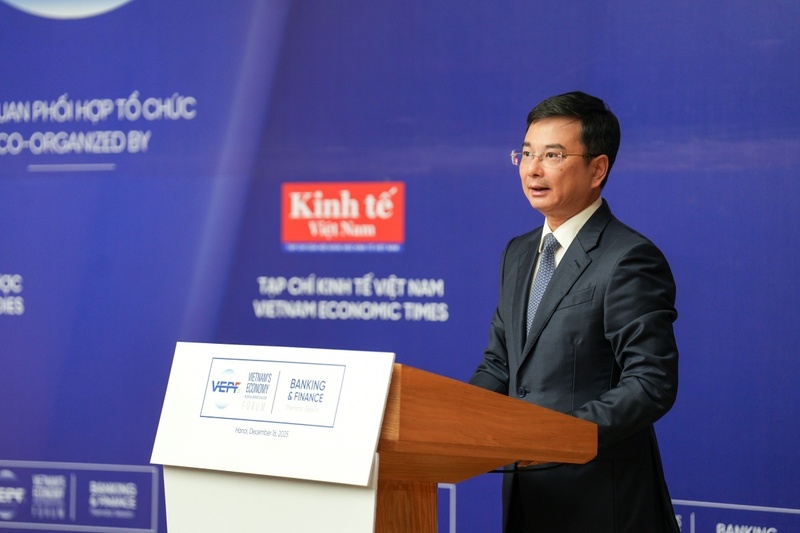 Phó Thống đốc Ngân hàng Nhà nước Phạm Thanh Hà phát biểu khai mạc Phiên chuyên đề Tài chính - Ngân hàng. Ảnh: TL