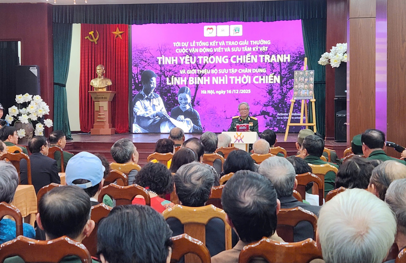 Quang cảnh lễ trao giải cuộc vận động.