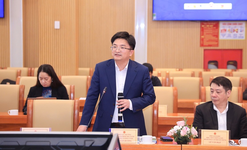 Ông Lê Văn Dương, Phó Cục trưởng Cục Giám định nhà nước về chất lượng công trình xây dựng - Ảnh: Tạ Hải