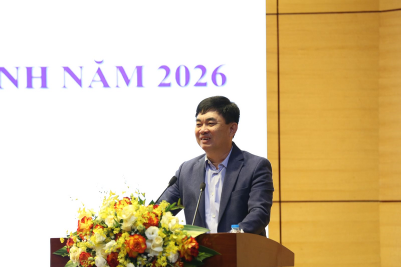 Bí thư Đảng uỷ, Chủ tịch HĐTV Tập đoàn Ngô Hoàng Ngân phát biểu chỉ đạo tại hội nghị