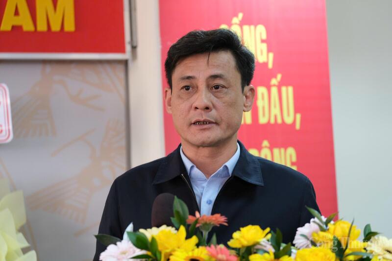 Ông Nguyễn Ngọc Đức, Phó Giám đốc Sở Tài chính tỉnh Lâm Đồng phát biểu tại hội nghị. Ảnh: Diễm Thương