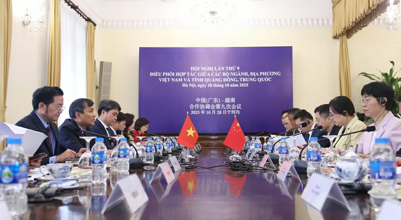 Hội nghị lần thứ 9 Điều phối hợp tác giữa các Bộ, ngành, địa phương Việt Nam và tỉnh Quảng Đông