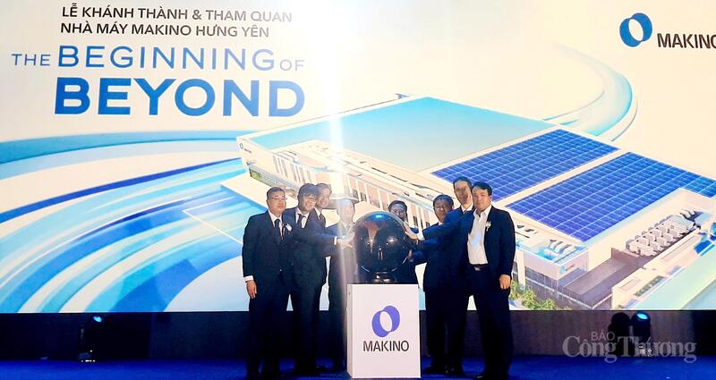 Lễ khánh thành Nhà máy sản xuất và Trung tâm Công nghệ cao Makino Hưng Yên. Ảnh: N.H