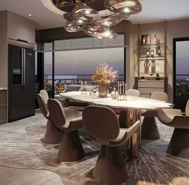 The Signature Duplex với thiết kế liền mạch mang đến không gian sống đón trọn ánh sáng tự nhiên.