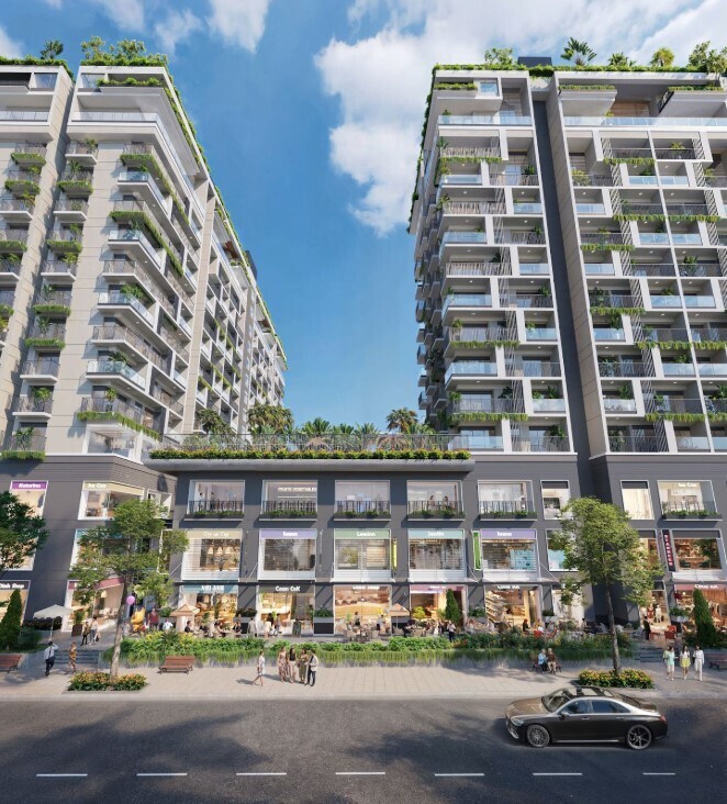 Căn thương mại dịch vụ nằm trong khu dân cư Thang Long Home – Hưng Phú với tỷ lệ an cư trên 90%, tạo nền tảng dòng khách ổn định ngay từ khi khai thác.