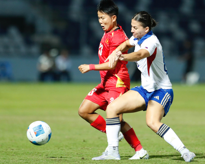 Sang hiệp hai, thế trận trở nên giằng co hơn. Ảnh: Thể thao văn hoá/TTXVN