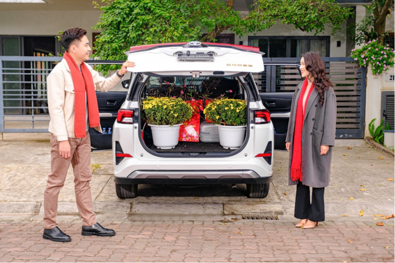 Veloz Cross có không gian chứa đồ rộng rãi, linh hoạt điều chỉnh theo mục đích sử dụng