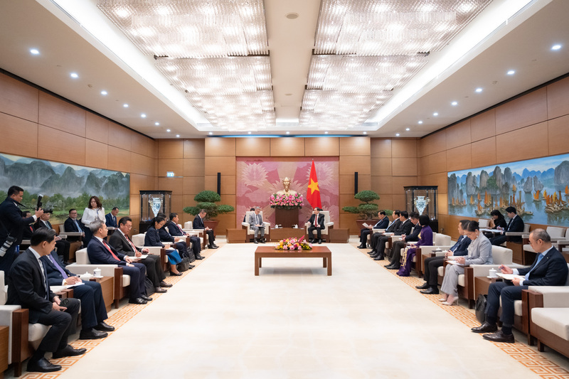 Quang cảnh cuộc tiếp. Ảnh: VPQH