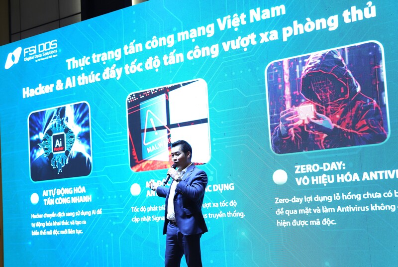 Ông Nguyễn Ích Vinh, Phó Chủ tịch FSI DDS cho rằng, cần tăng cường phòng thủ đa lớp với giải pháp chống thất thoát dữ liệu