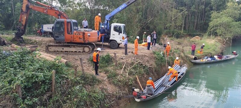 Công tác thi công rất vất vả bởi yếu tố giao thông và địa hình.