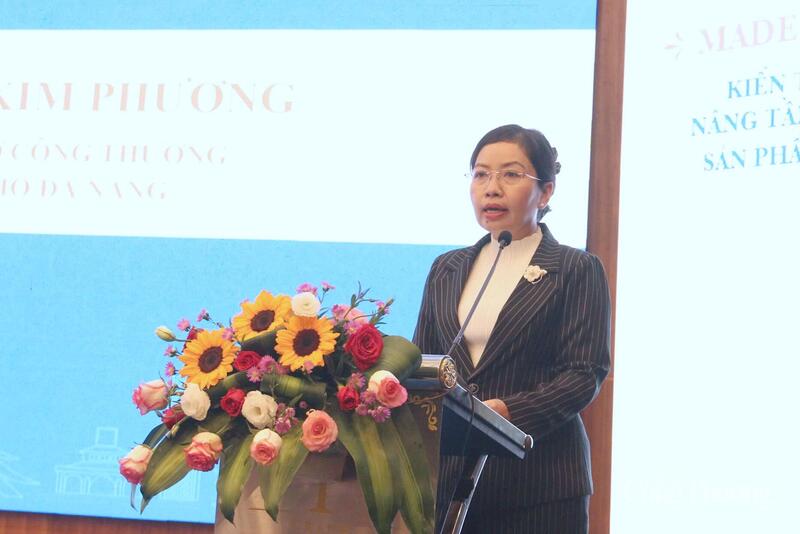 Giám đốc Sở Công Thương TP. Đà Nẵng Lê Thị Kim Phương phát biểu tại hội thảo.