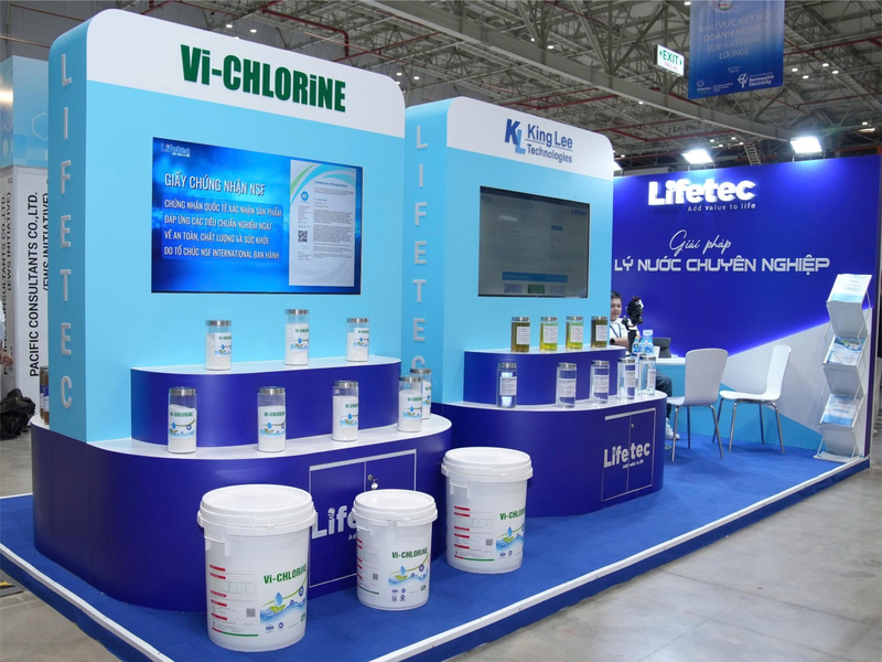 Gian hàng Lifetec tại triển lãm ngành nước