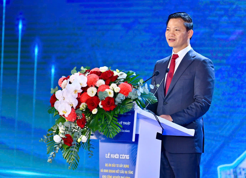 Ông Vương Quốc Tuấn, Chủ tịch UBND tỉnh Thái Nguyên phát biểu