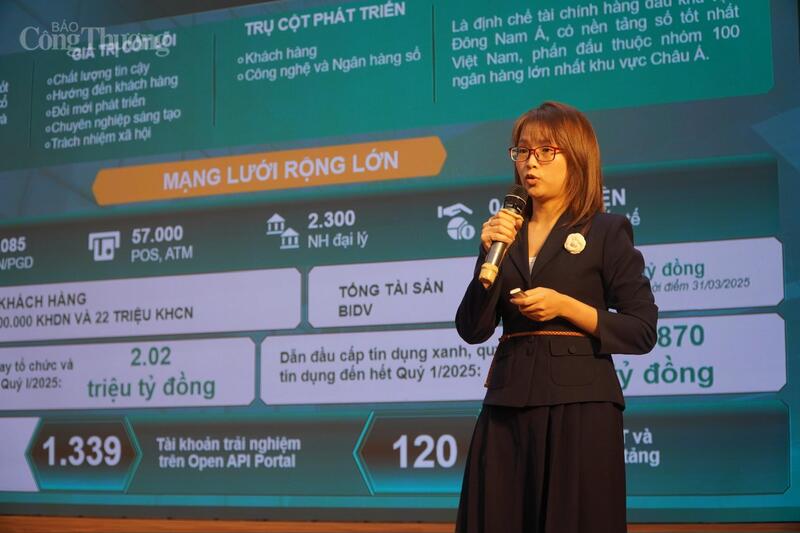 Bà Phùng Hạnh Nga, Trưởng phòng Kinh doanh Khách hàng SME (BIDV).